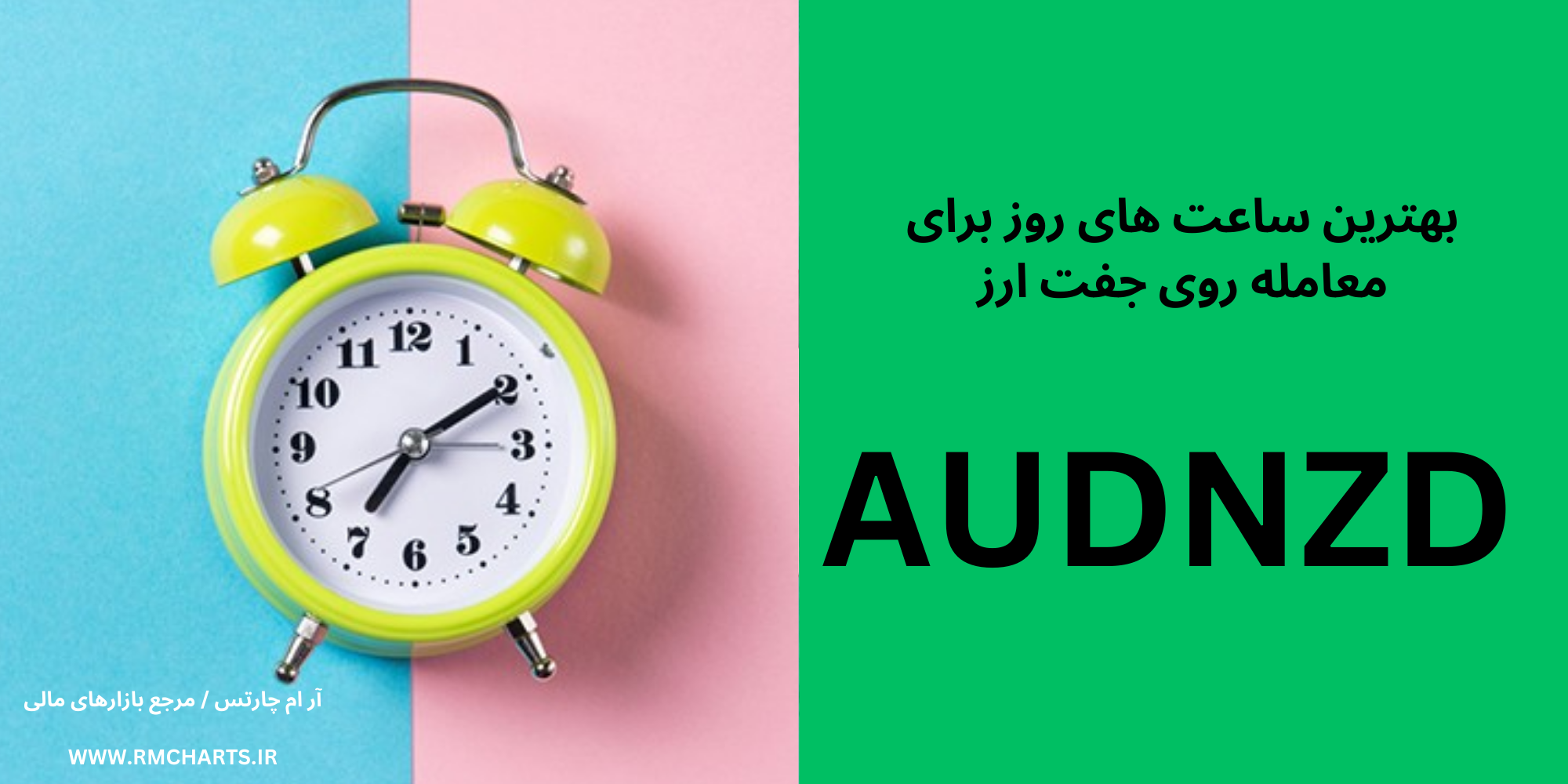 بهترین ساعت های روز برای معامله روی جفت ارز AUDNZD