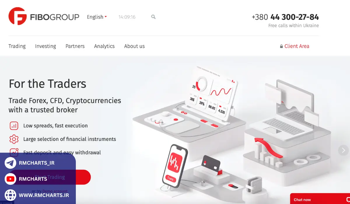 روش‌های واریز و برداشت در بروکر فیبوگروپ