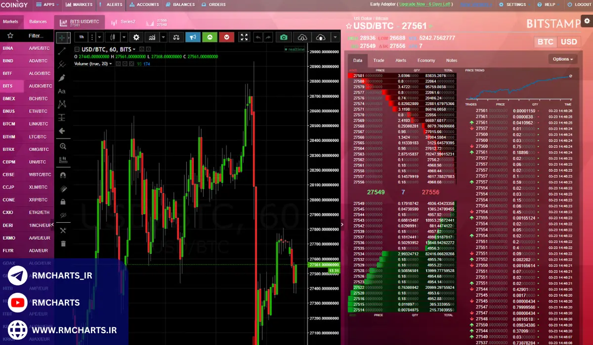 امنیت و پشتیبانی در Coinigy