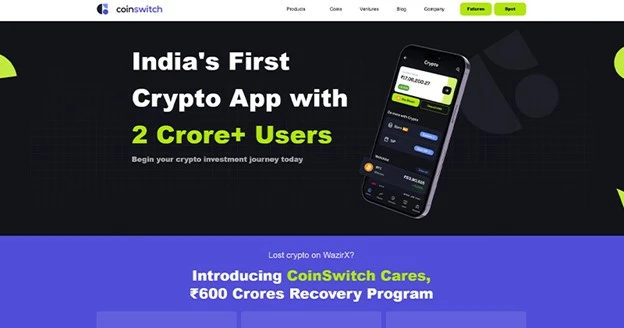 CoinSwitch انتخابی مناسب برای مبتدیان