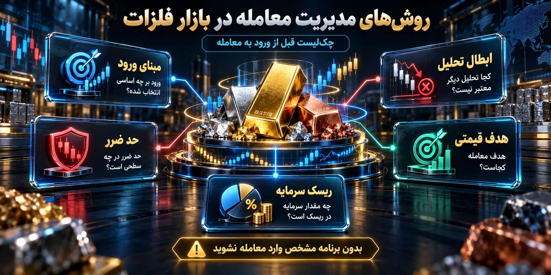 روش‌های مدیریت معامله در بازار فلزات